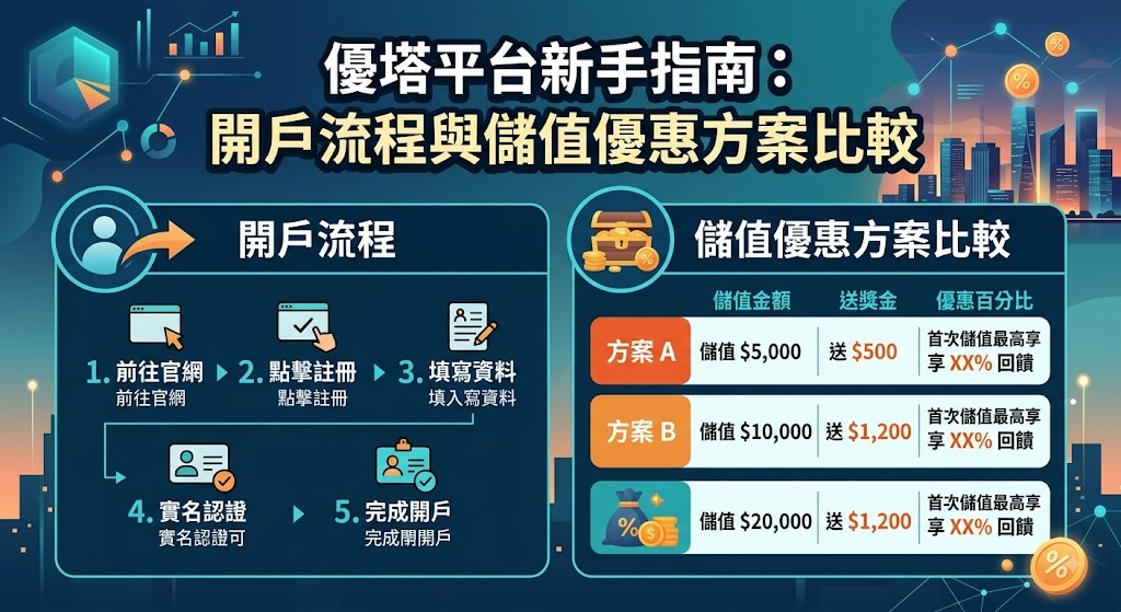 新手開戶不踩雷!立即查看優塔平台完整流程與高回饋儲值攻略 新手開戶不踩雷!立即查看優塔平台完整流程與高回饋儲值攻略